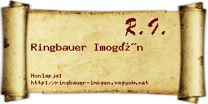 Ringbauer Imogén névjegykártya